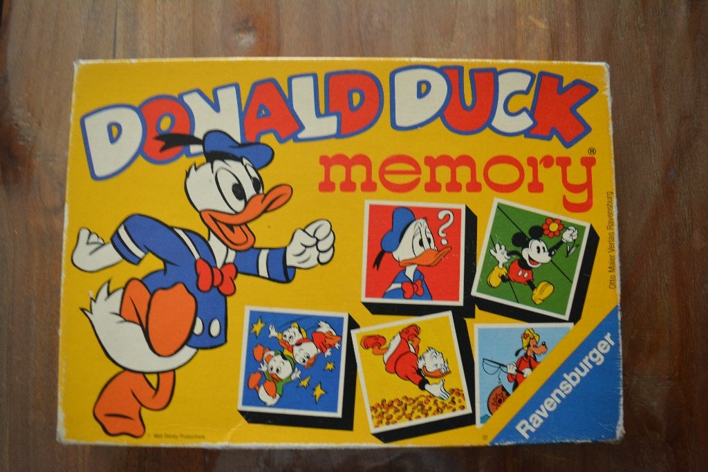 Donald Duck Memory en Quiz Spellen - Ravensburger & Jumbo, Verzamelen, Disney, Ophalen of Verzenden, Donald Duck, Gebruikt, Overige typen