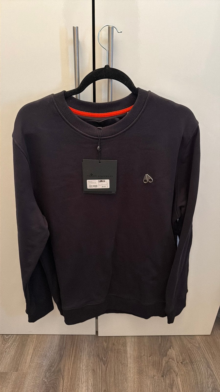 Gloednieuwe zwarte Moose Knuckles sweatshirt maat L, Verzenden, Nieuw, Maat 52/54 (L), Zwart