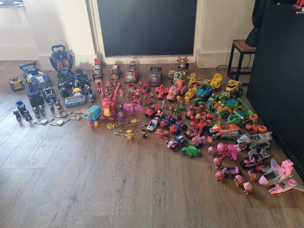 Grote PAW Patrol Verzameling - Voertuigen & Figuren, Ophalen, Gebruikt, Jongen of Meisje