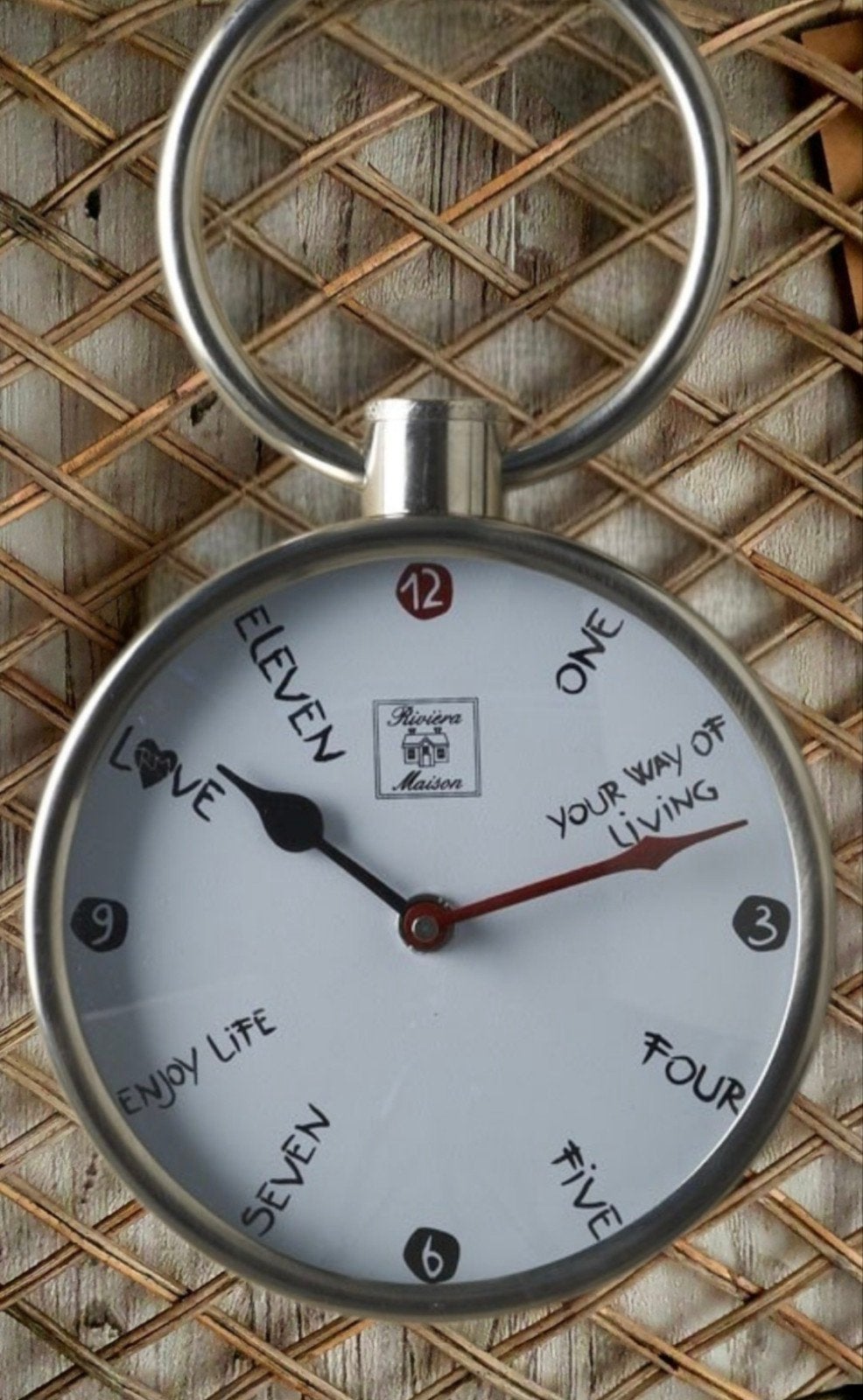 RIVIÈRA MAISON YOUR WAY OF LIVING CLOCK, Ophalen, Zo goed als nieuw, Wandklok