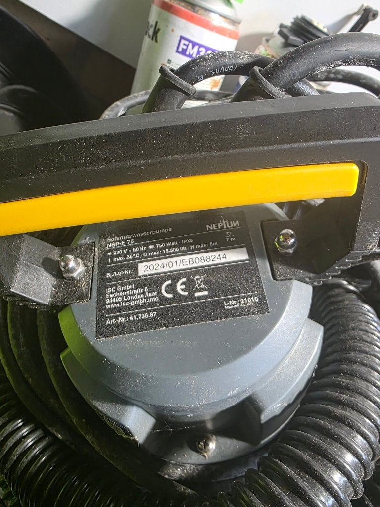 Vuilwaterpomp Neptun NSP-E 75 | 750W | 15.500 l/u, Ophalen, Zo goed als nieuw