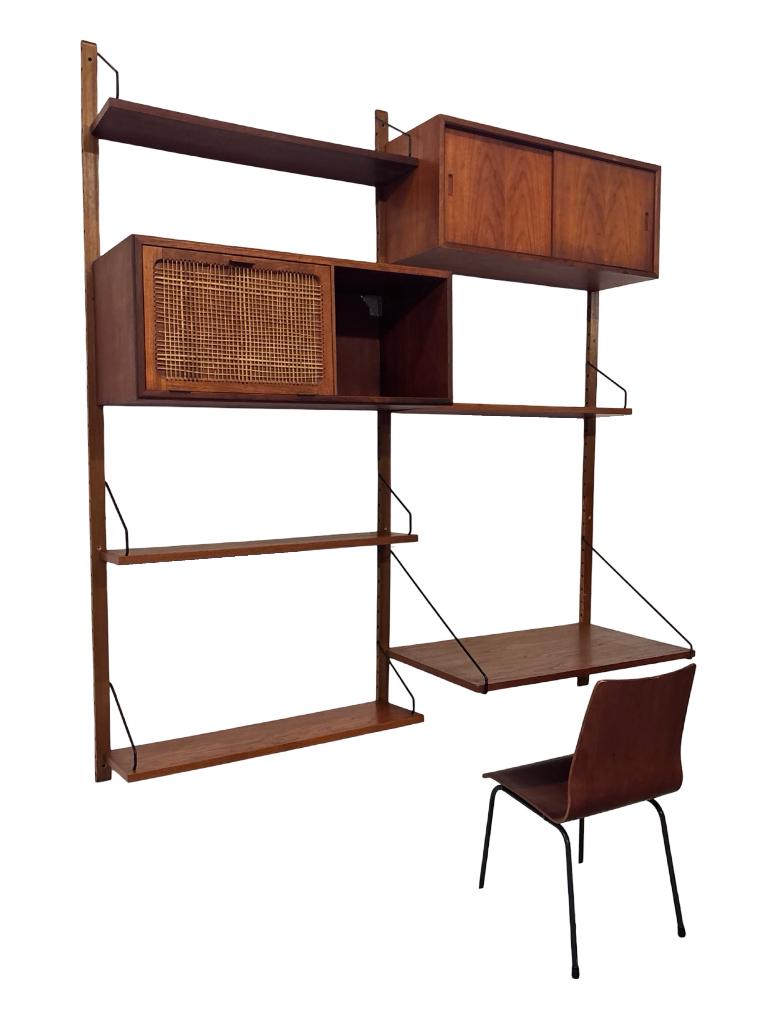 Vintage Poul Cadovius Royal System wandsysteem wallunit, Gebruikt, Teakhout, Vintage, Vintage