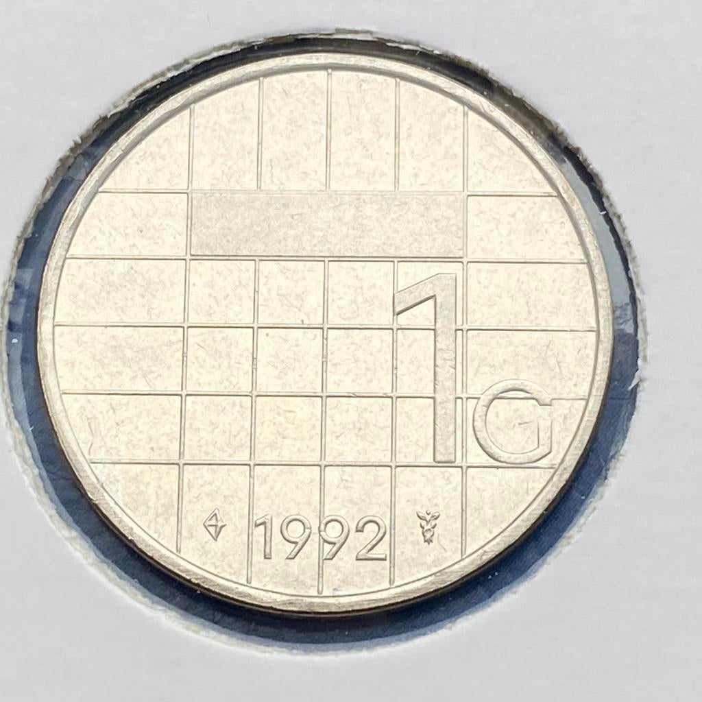 FDC / UNC Gulden uit 1992 van Beatrix, Postzegels en Munten, Munten | Nederland, Verzenden, Koningin Beatrix, 1 gulden, Losse munt