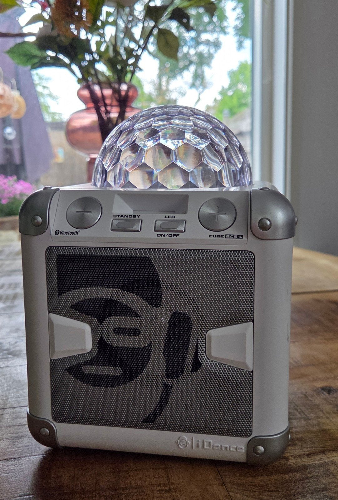 Bluetoothspeaker met discolamp en microfoon, Ophalen of Verzenden, Zo goed als nieuw, Complete set