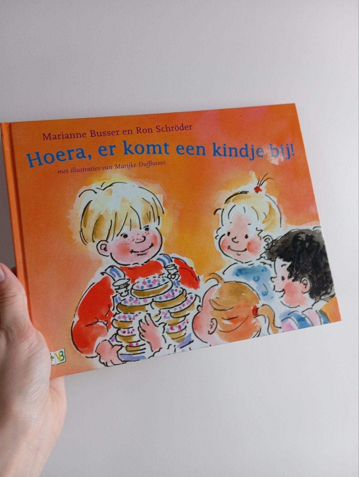 Hoera, er komt een kindje bij!, Boeken, Ophalen of Verzenden, Zo goed als nieuw, Marianne Busser en Ron Schröder, 2 tot 3 jaar