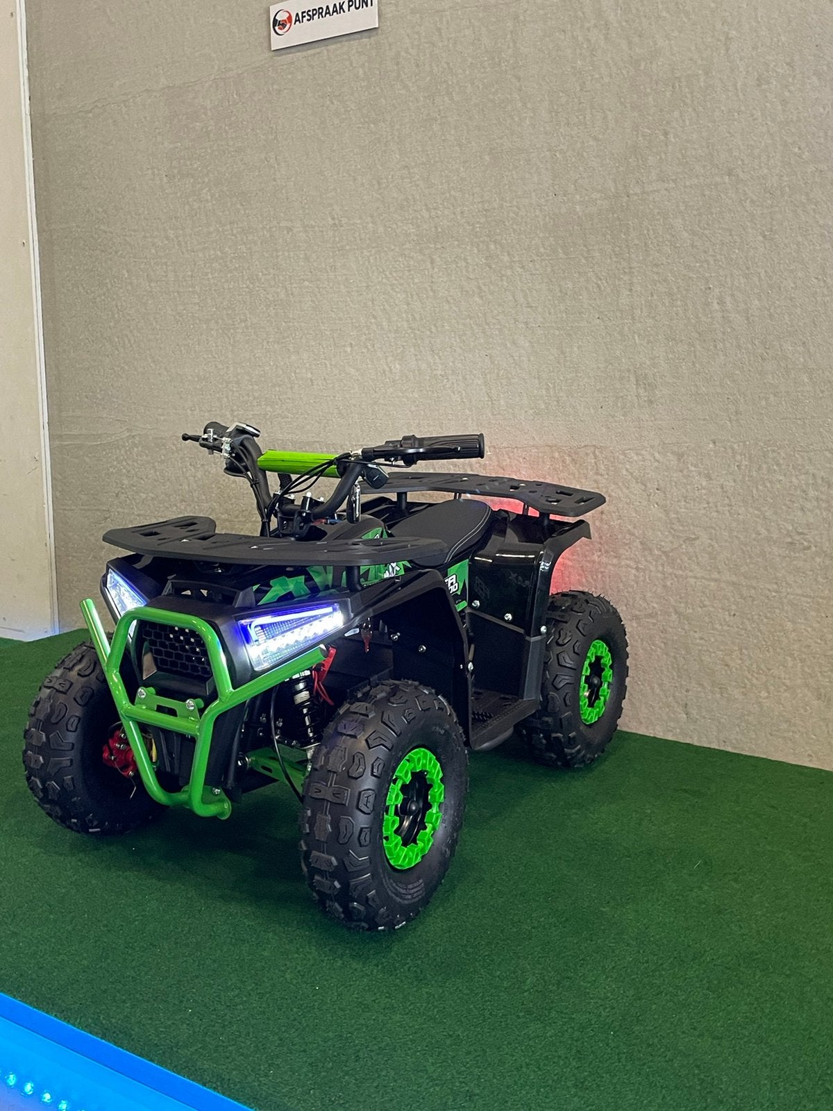 Nieuwe MMX 1000 watt 48V elektrische groene kinder quad, Kinderen en Baby's, MMX, Nieuw, @de kooi, De kooi