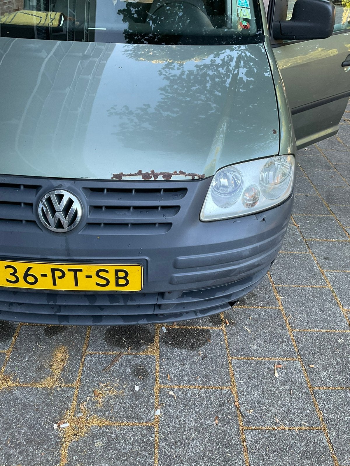 Volkswagen Caddy 1.4 55KW Kombi 2004 Groen, Auto's, Voorwielaandrijving, 74 pk, 4 cilinders, 700 kg