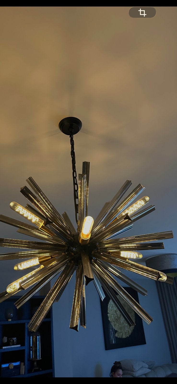 Eicholz hanglamp, Ophalen, Zo goed als nieuw, Glas