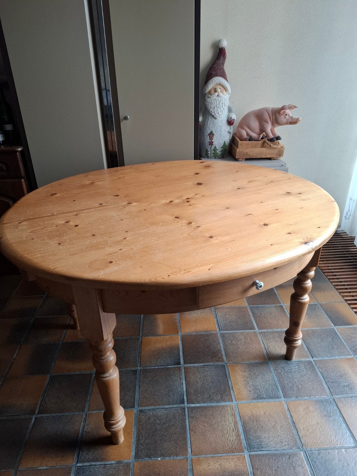 mooie ovale tafel, Ophalen, Gebruikt, Ovaal, 100 tot 150 cm