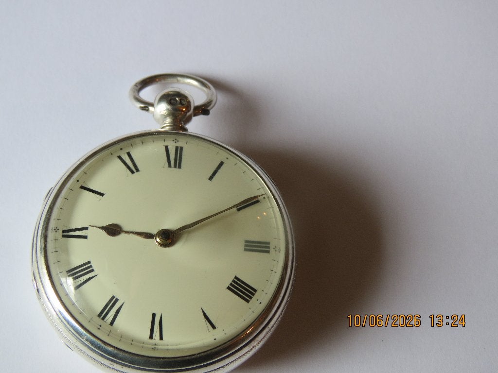 spillegang zakhorloge  zilver en  mooi, Ophalen of Verzenden, Zilver, Overige typen