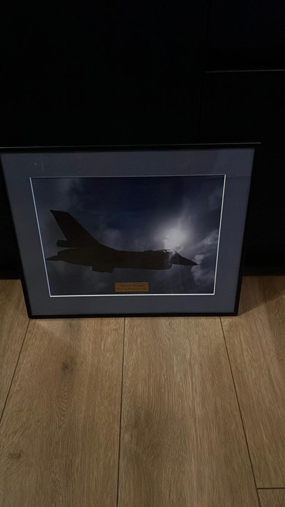 Te koop unieke foto in lijst, Ophalen, Zo goed als nieuw, Vrijstaande haard, Elektrische haard