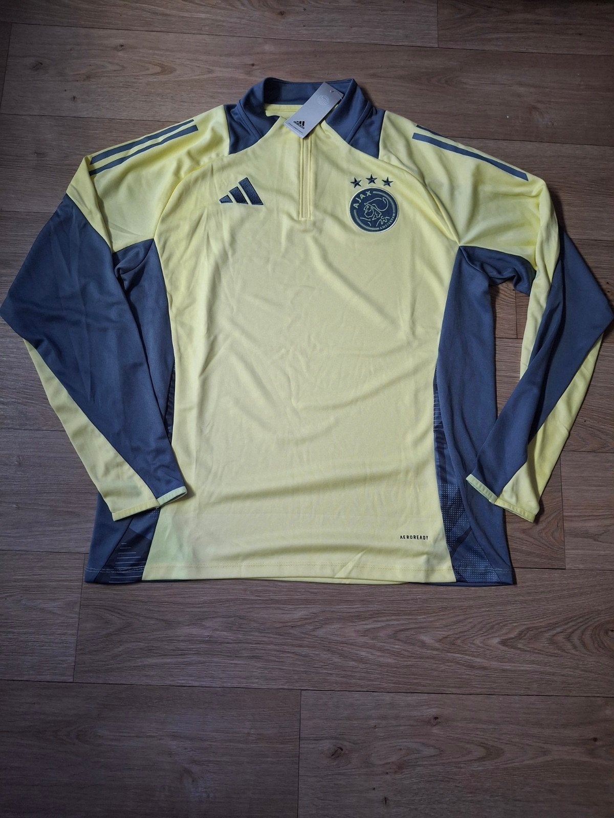 Ajax Trainingstrui  - Geel/Grijs - XXL, Geel, Ophalen of Verzenden, Adidas, Voetbal
