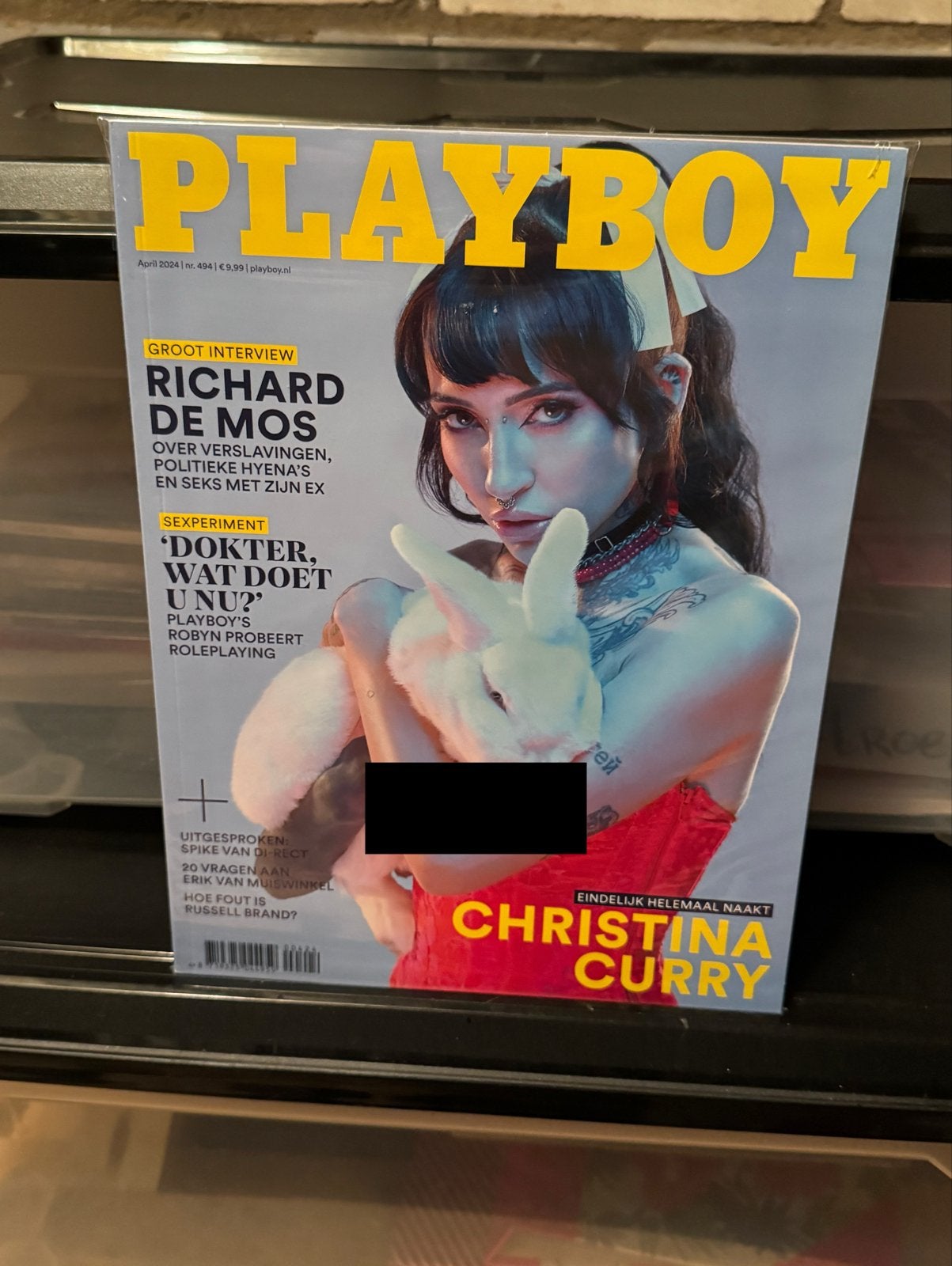 Playboy April 2024 - Christina Curry, Ophalen of Verzenden, Nieuw, Overige typen