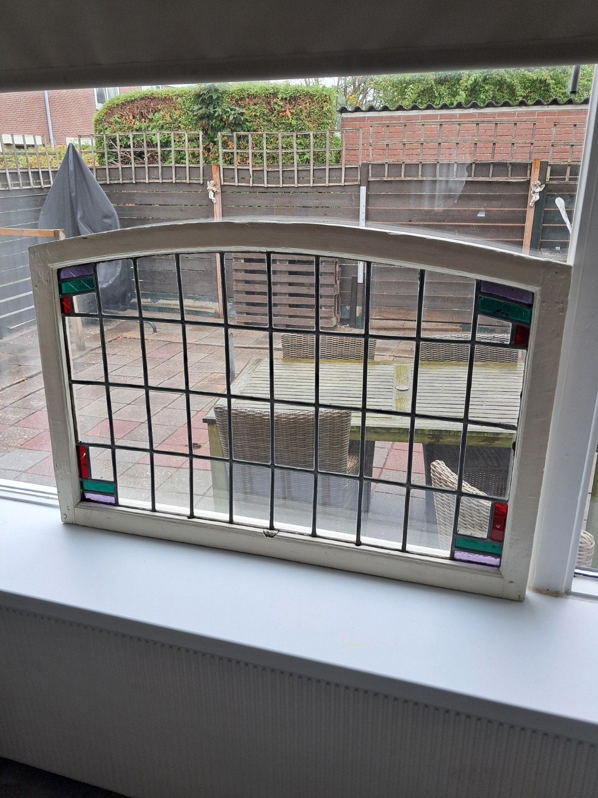 GLAS EN LOOD RAAM, Doe-het-zelf en Verbouw, Ophalen of Verzenden, Minder dan 80 cm, Minder dan 80 cm
