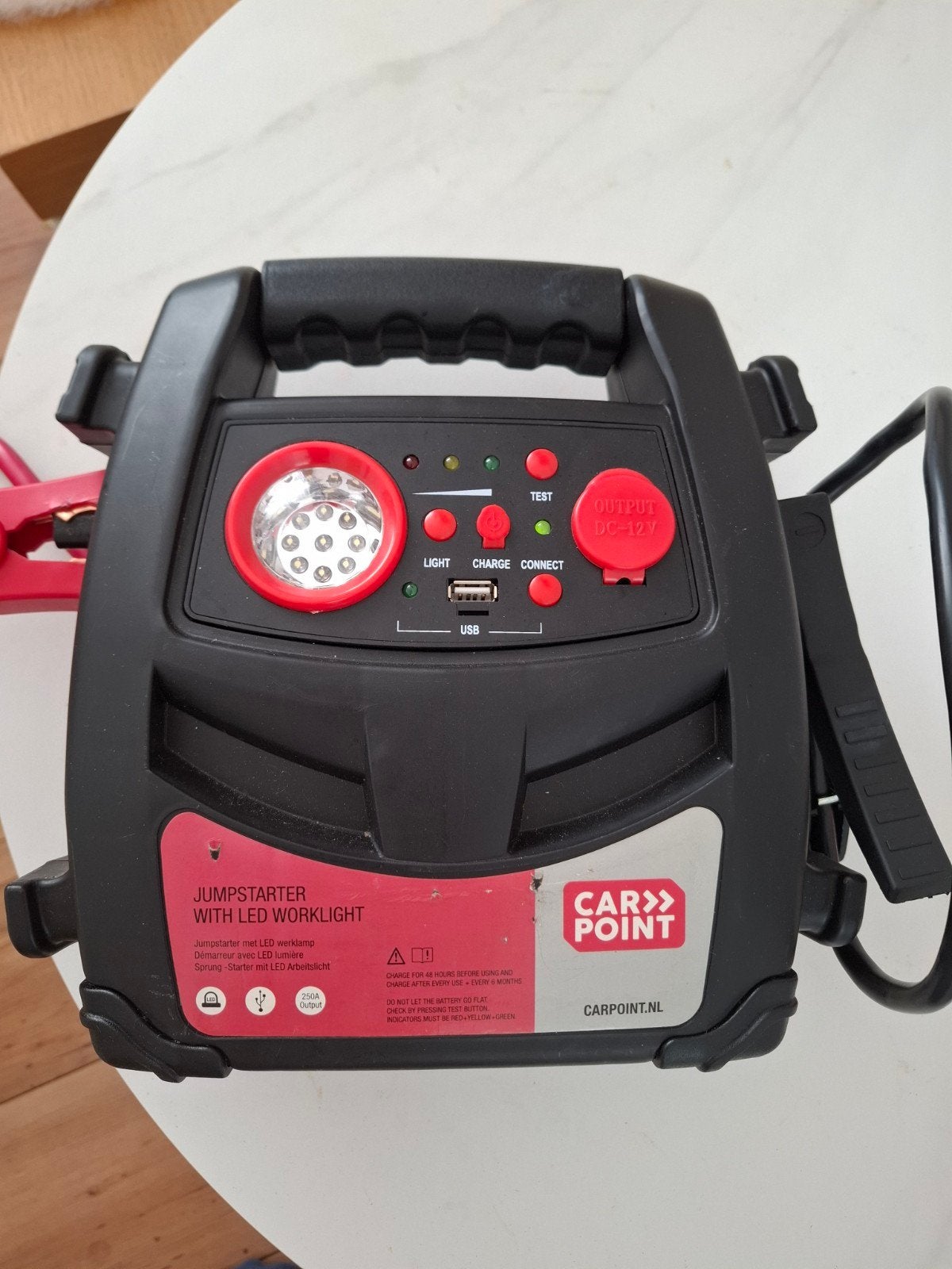 jumpstarter with led worklight [carpoint], Ophalen of Verzenden