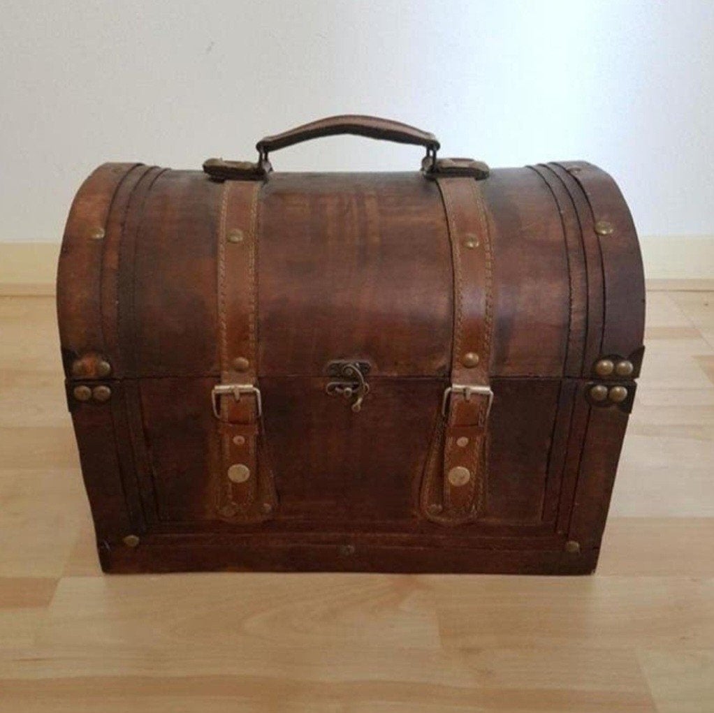 Houten koffer / kist, Ophalen, 50 tot 100 cm, Minder dan 50 cm
