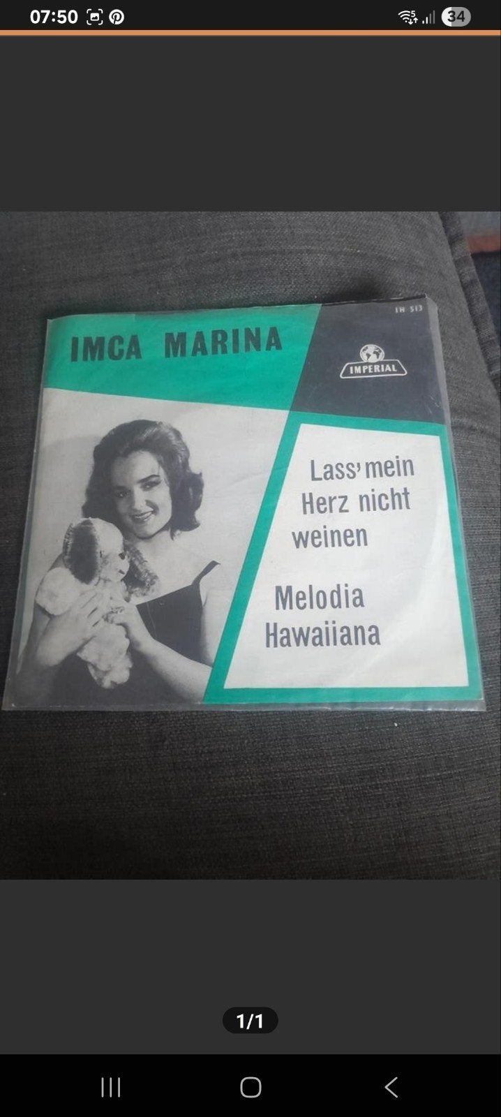 Imca Marina Lass mein herz nicht weinen, Cd's en Dvd's, Vinyl Singles, Ophalen of Verzenden, Gebruikt, Pop