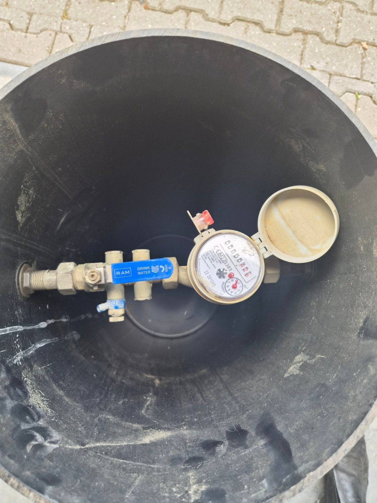 bouwput met watermeter, Doe-het-zelf en Verbouw, Ophalen, Gebruikt