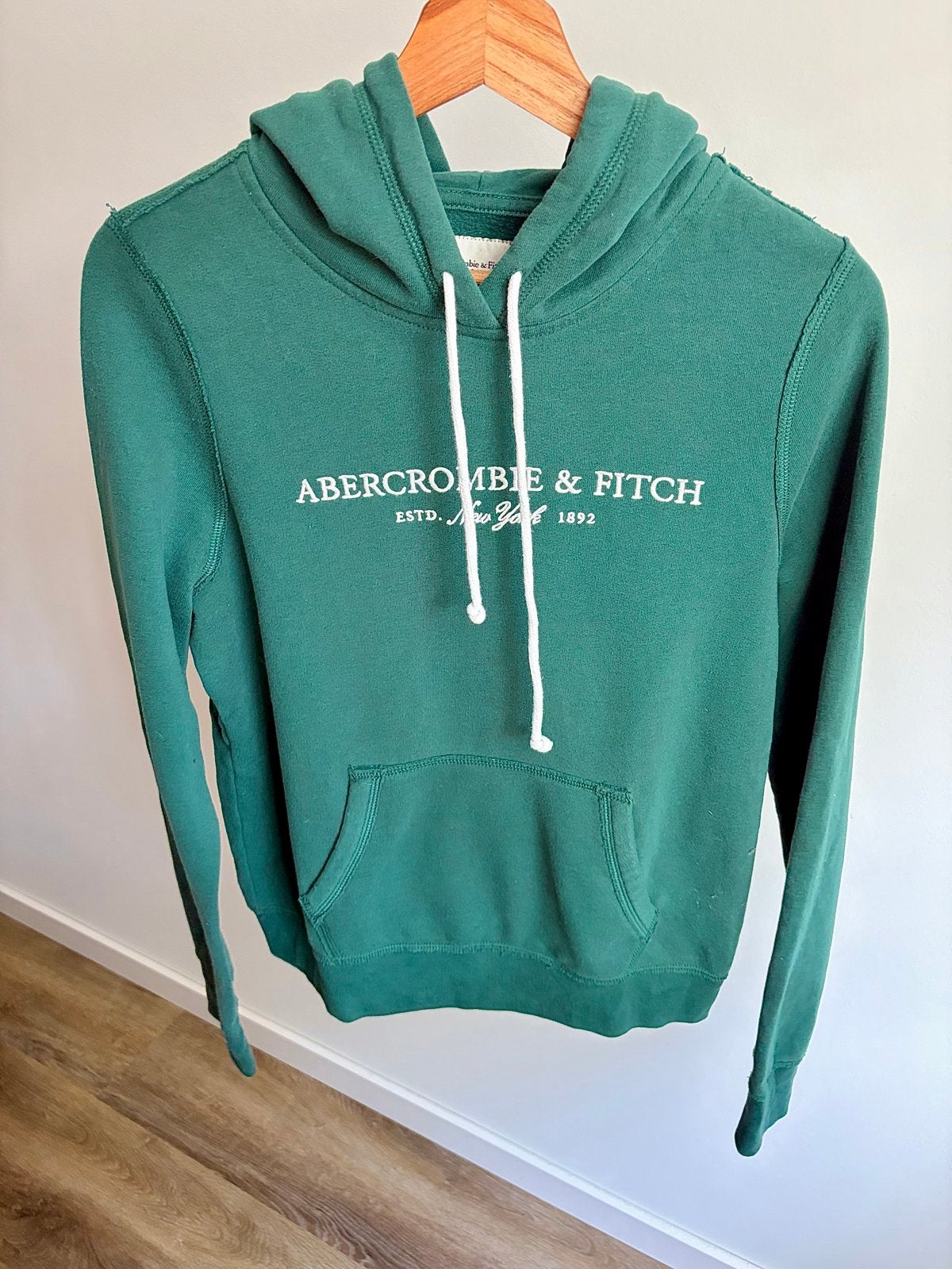Abercrombie & Fitch hoodie groen Maat M, Ophalen of Verzenden, Zo goed als nieuw, Maat 38/40 (M), Groen