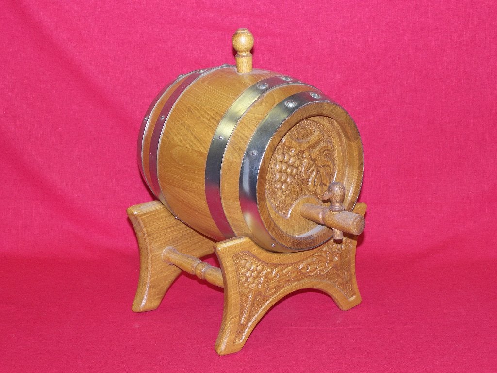 Wijnton, eikenhout, nieuw, 4 liter, met kraantje, KIJK NU!, Ophalen, Nieuw, Overige gebieden, Overige typen