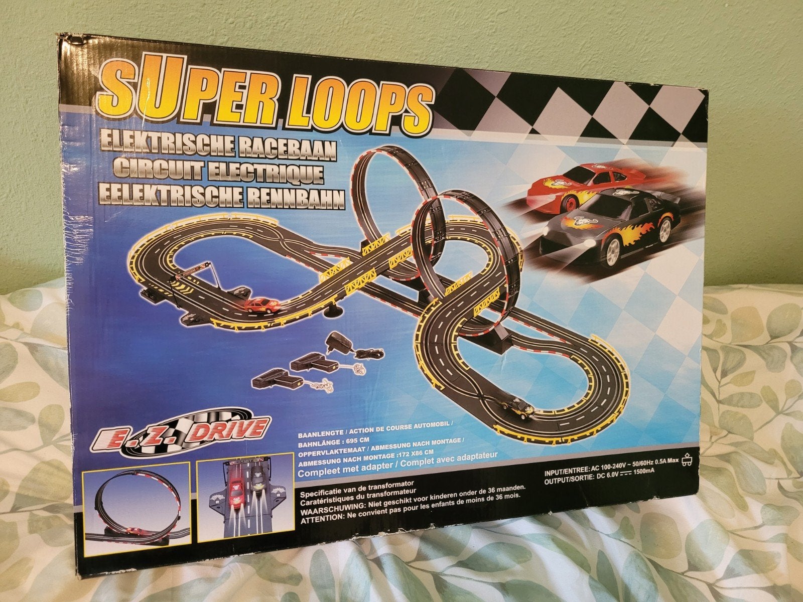 Super Loops Elektrische Racebaan met Looping - EAZ Drive, Overige merken, Racebaan, Ophalen of Verzenden, Zo goed als nieuw