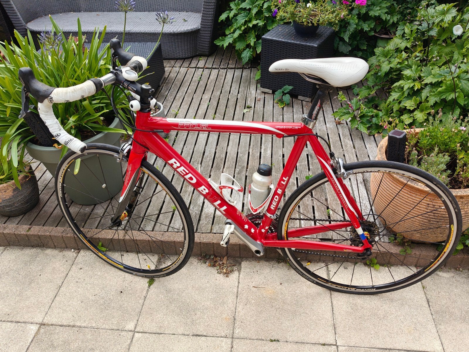Red Bull racefiets - Shimano 105 - frame 57cm, 28 inch, Gebruikt, Aluminium, 15 tot 20 versnellingen