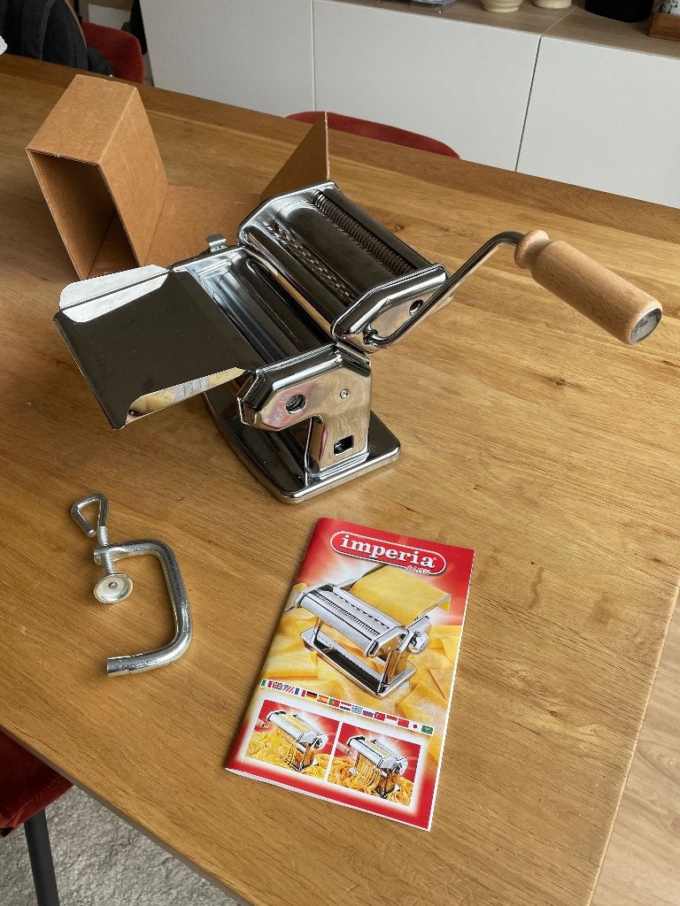 Imperia iPasta La Classica (handmatige pastamachine), Ophalen, Zilver, Zo goed als nieuw, Metaal