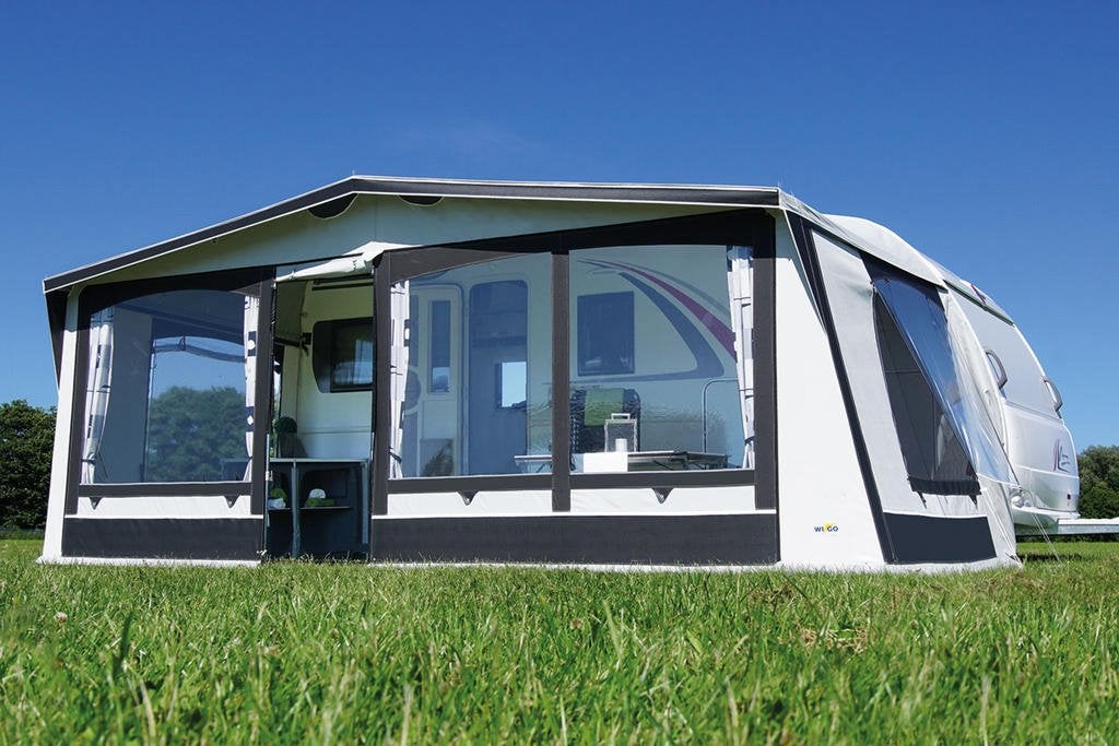 Wigo traveller caravan voortent, Caravans en Kamperen, Ophalen, Zo goed als nieuw