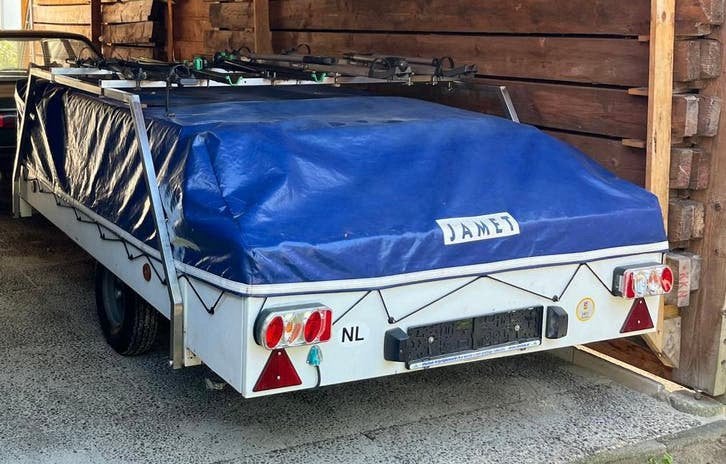 Ruime Jamet vouwwagen voor 6 personen, Ophalen, Blauw, Tot en met 6, Jamet