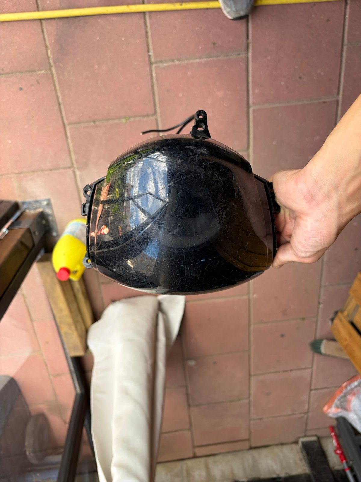 Koplamp met angel eye smoked, Fietsen en Brommers, Ophalen, Zo goed als nieuw
