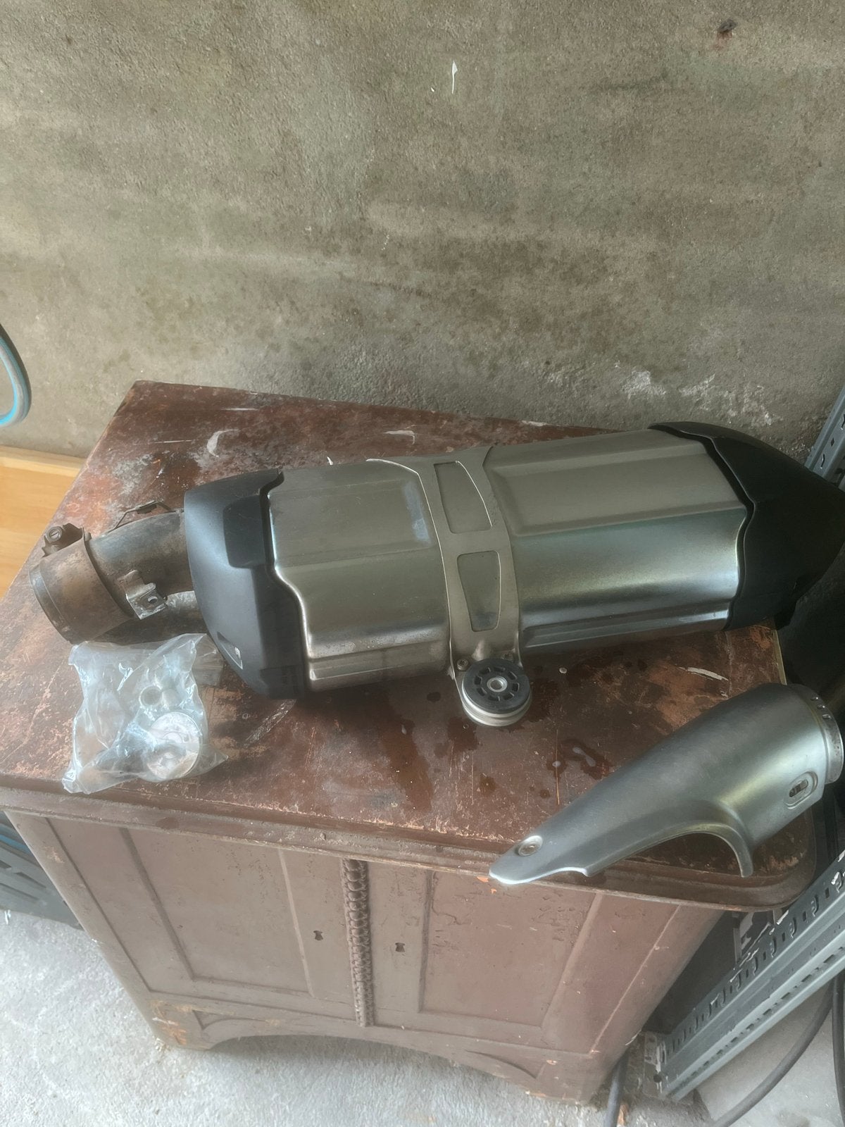 Originele uitlaatdemper BMW R 1200 GS (incl. bevestiging), Ophalen of Verzenden, Gebruikt
