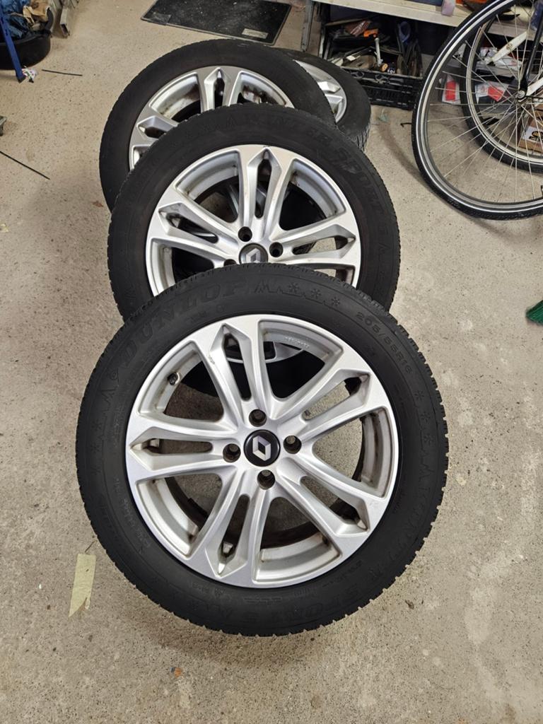 Renault Captur/Clio winterbanden met velgen 4x100, Ophalen, Gebruikt, 16 inch, Banden en Velgen
