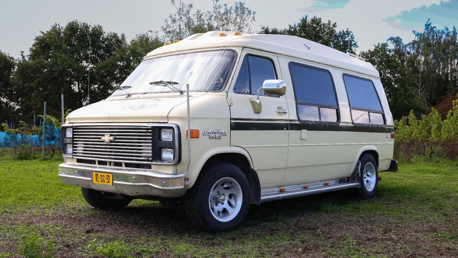 Chevrolet Chevy Van G20 Camperbus, Caravans en Kamperen, Automaat, Buscamper of Camperbus, 6 tot 7 meter, Particulier