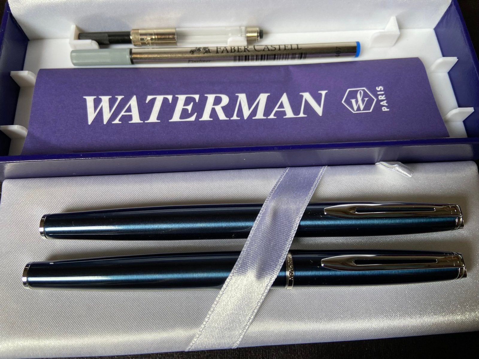 Ongebruikte set,WATERMAN, Verzamelen, Pennenverzamelingen, Ophalen of Verzenden, Zo goed als nieuw, Vulpen, Waterman