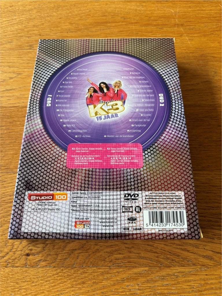 Dvd's K3 - De Beste Clips - 15 Jaar - (2-Disc), Alle leeftijden, Ophalen of Verzenden, Gebruikt, Nederlands