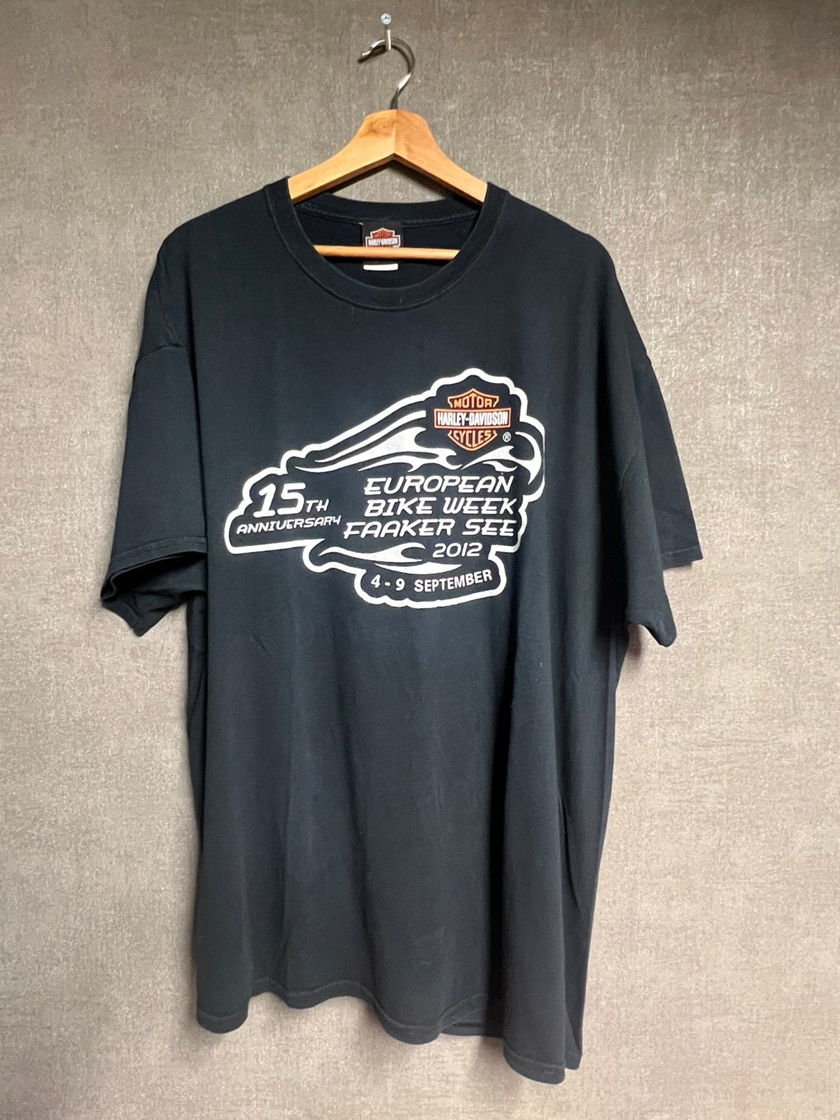 Harley-Davidson T-shirt Faaker See 2012, Ophalen of Verzenden, Gedragen, Overige maten, Zwart