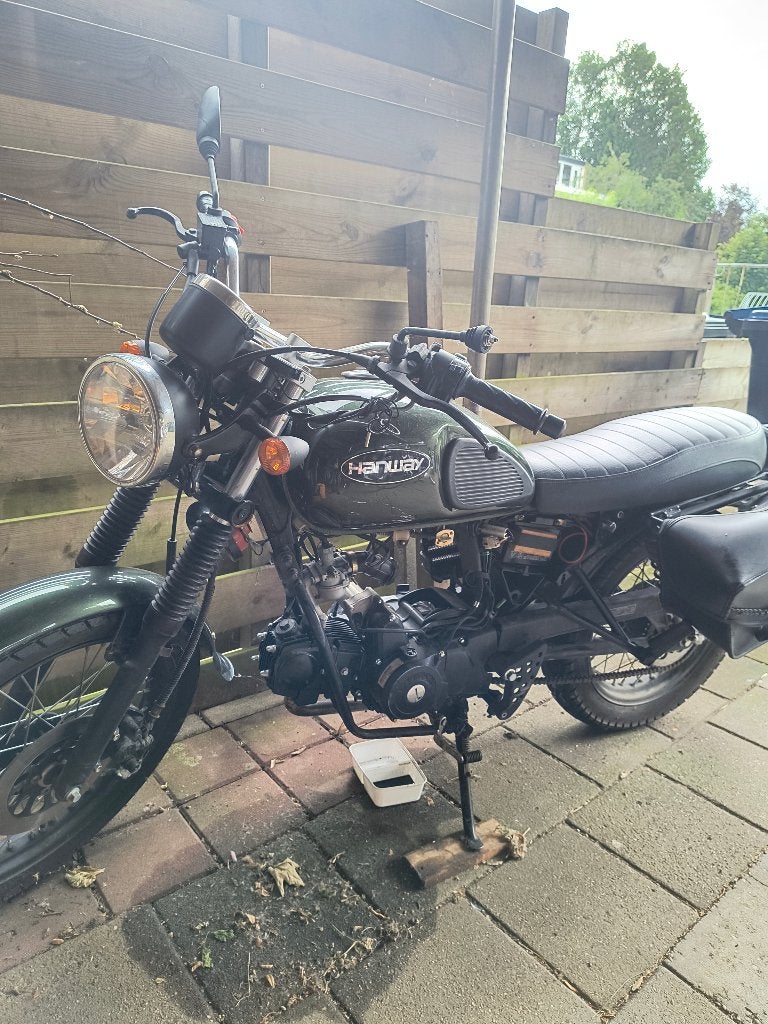 Hanway RAW50 Caferacer schade, Ophalen, Gebruikt, Maximaal 45 km/u, 4 versnellingen