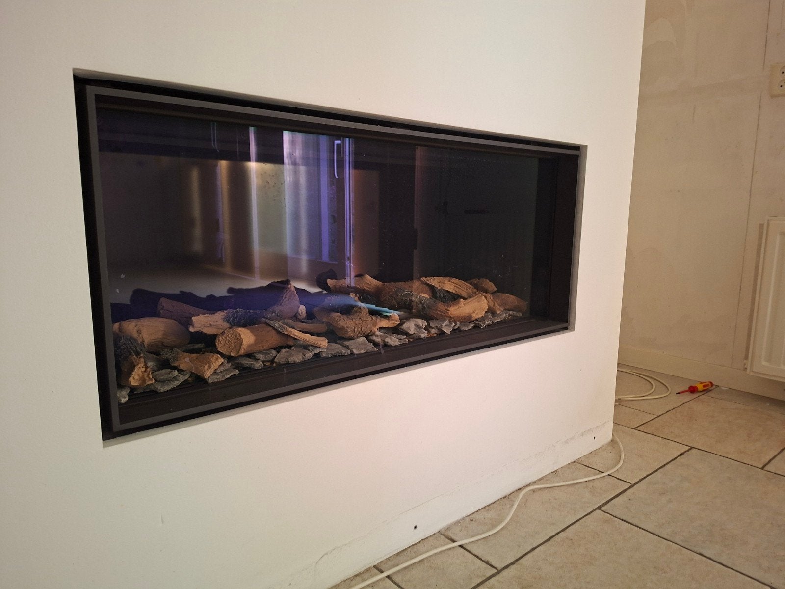 Gashaard met rookgasafvoer - Zo goed als nieuw, Huis en Inrichting, Ophalen, Zo goed als nieuw, Inbouwhaard, Gashaard