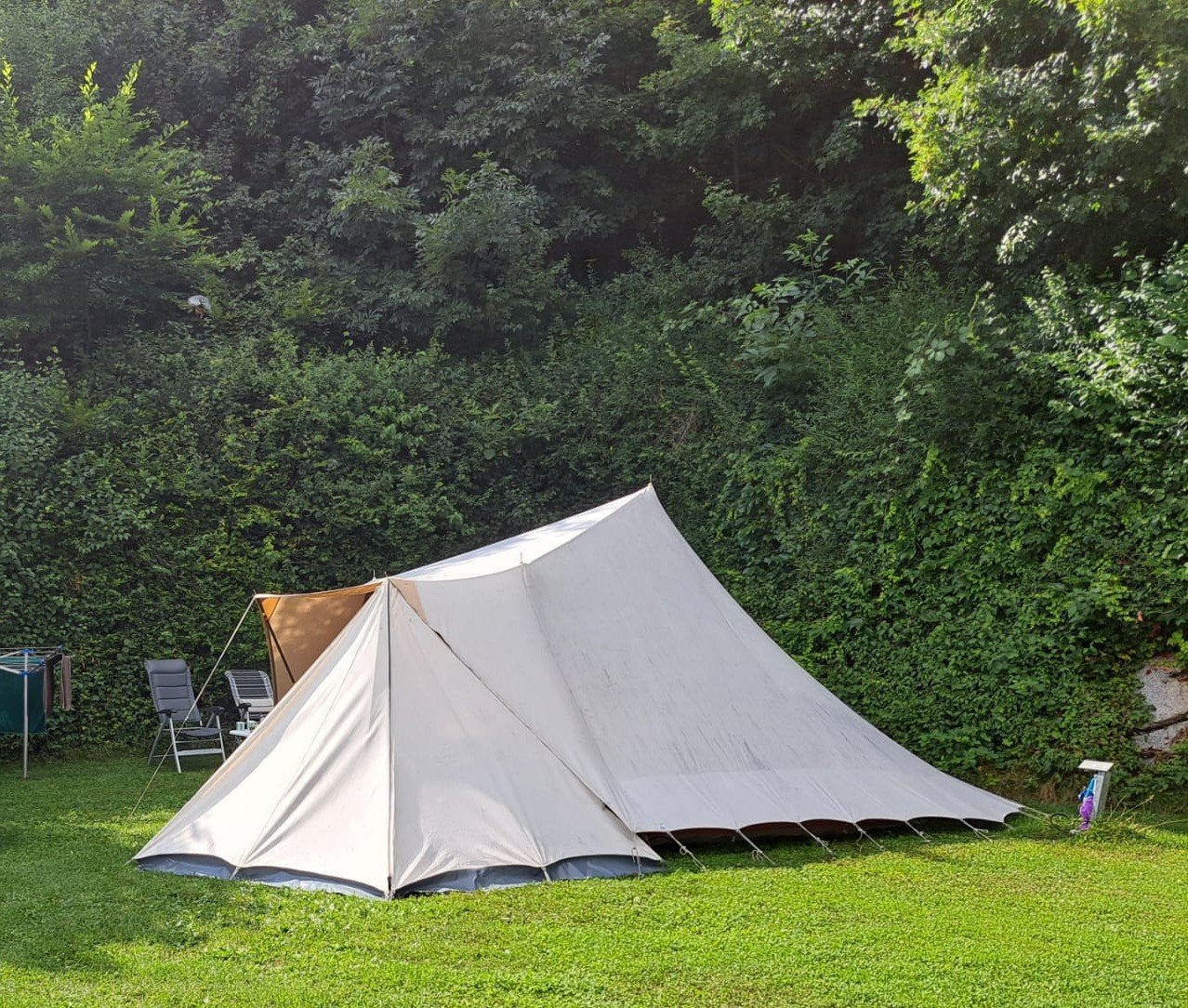 De Waard Albatros m. Zonneluifel, 2 zijschermen, Caravans en Kamperen, Tenten, Ophalen, Gebruikt
