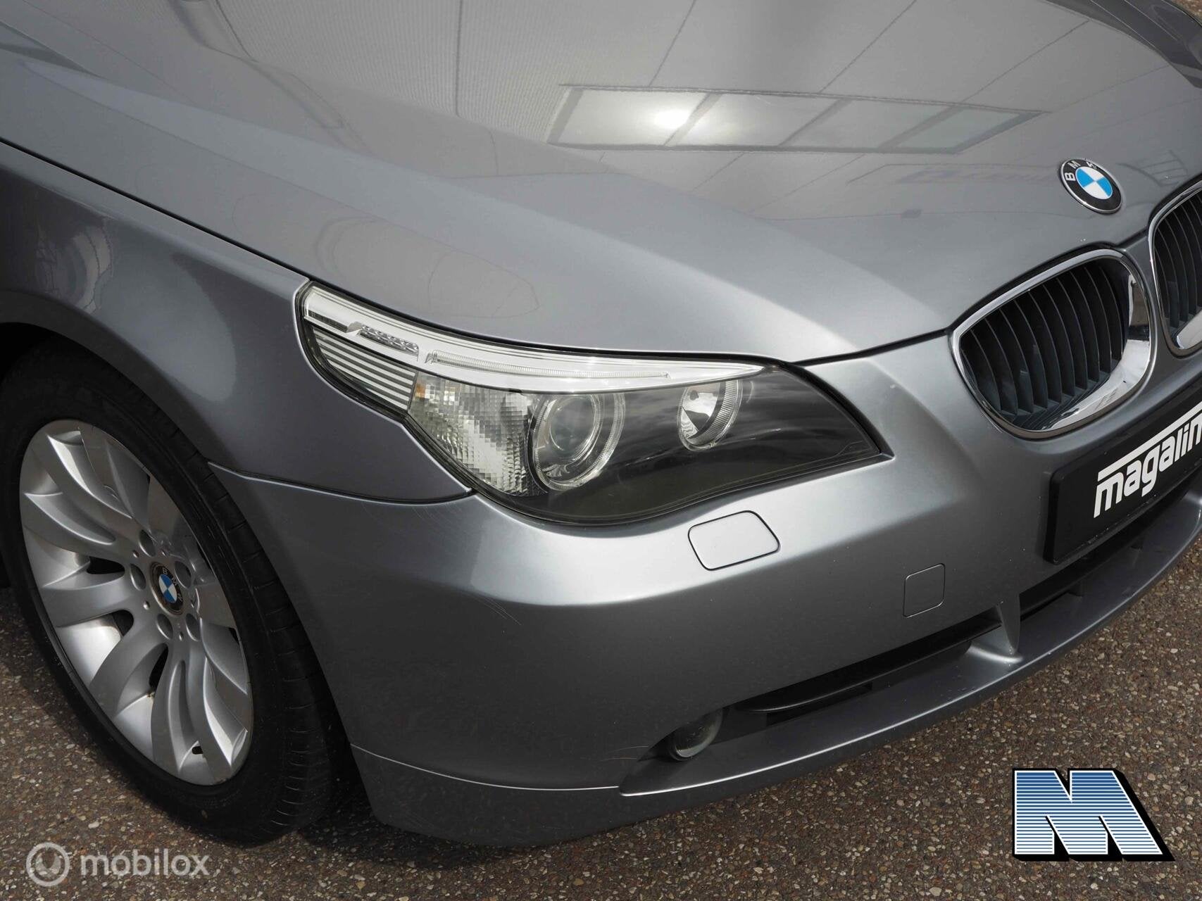 BMW 5-serie E60 530i Executive | Youngtimer | M54 | Leer |, Auto's, Automaat, Achterwielaandrijving, Gebruikt, 2000 kg