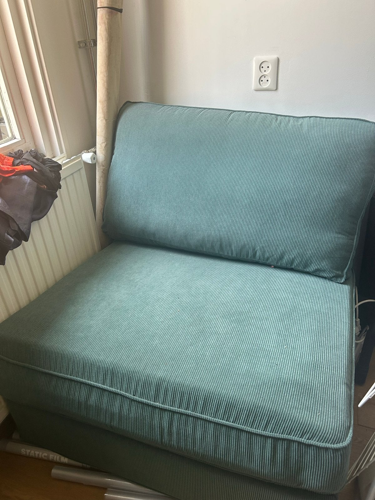 IKEA Kivik slaapfauteuil - Zo goed als nieuw, Ophalen, 90 cm, Eenpersoons, 190 cm of minder
