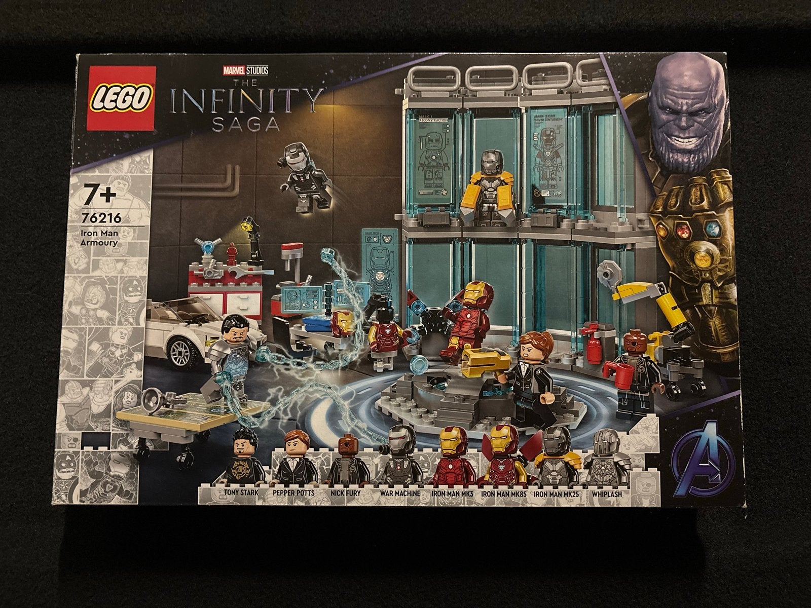 LEGO Marvel Iron Man Arsenaal (76216) - Compleet, Kinderen en Baby's, Speelgoed | Duplo en Lego, Marvel, Lego, Ophalen of Verzenden