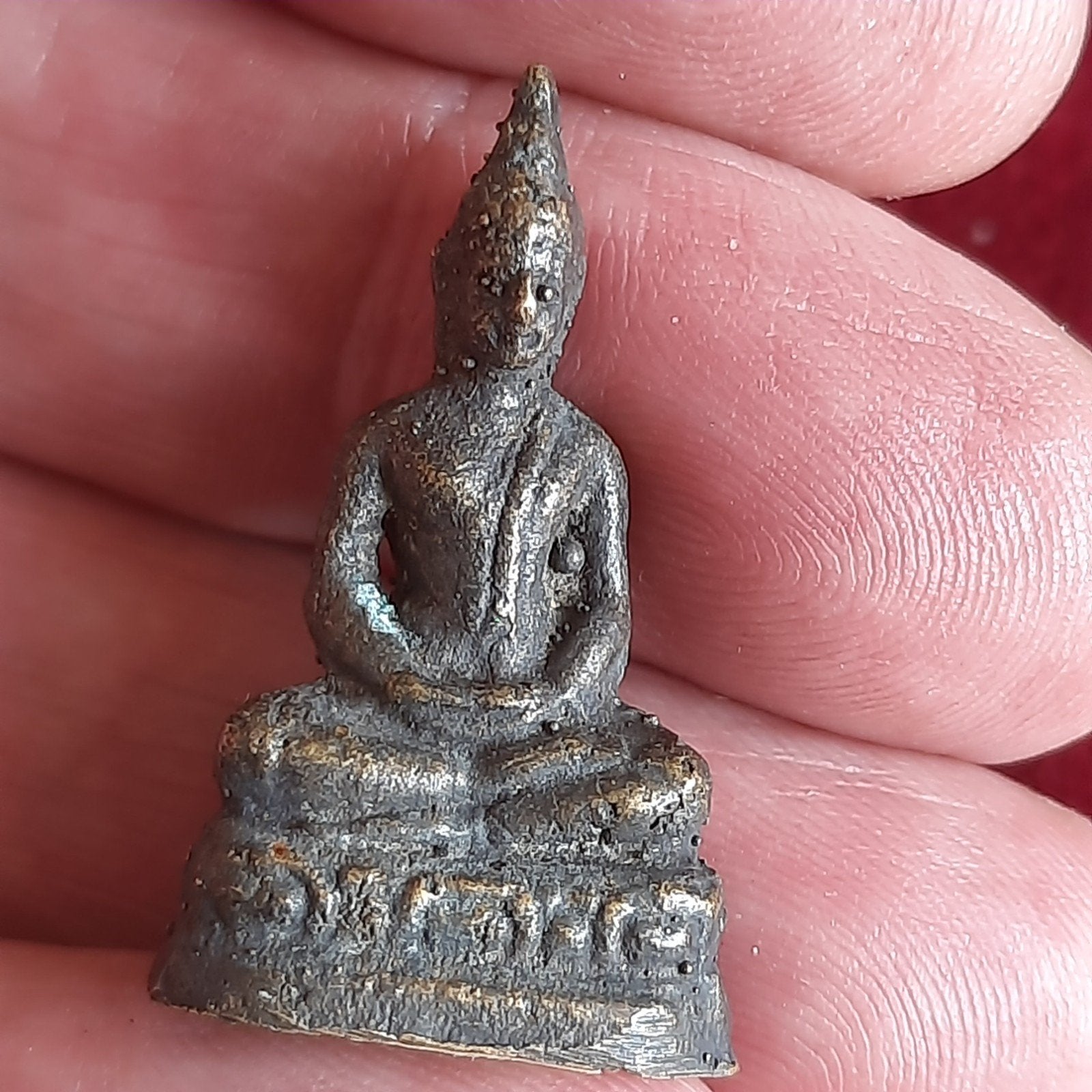 Boeddhisme: Amulet Beeldje Sukothai Stijl Brons, Verzamelen, Beelden en Beeldjes, Verzenden, Zo goed als nieuw