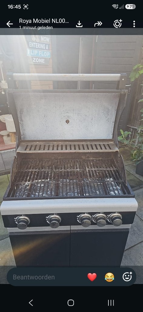 Gas barbecue, Ophalen of Verzenden, Gebruikt, Patton