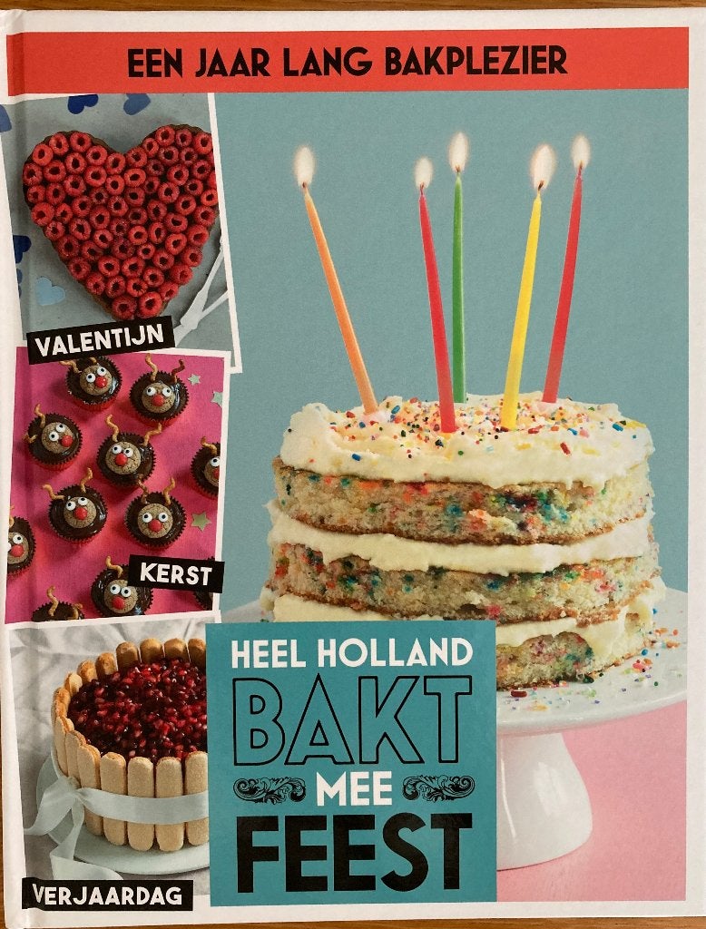 Een jaar lang bakplezier – Heel Holland Bakt Mee Feest, Ophalen of Verzenden, Zo goed als nieuw, Nederland en België