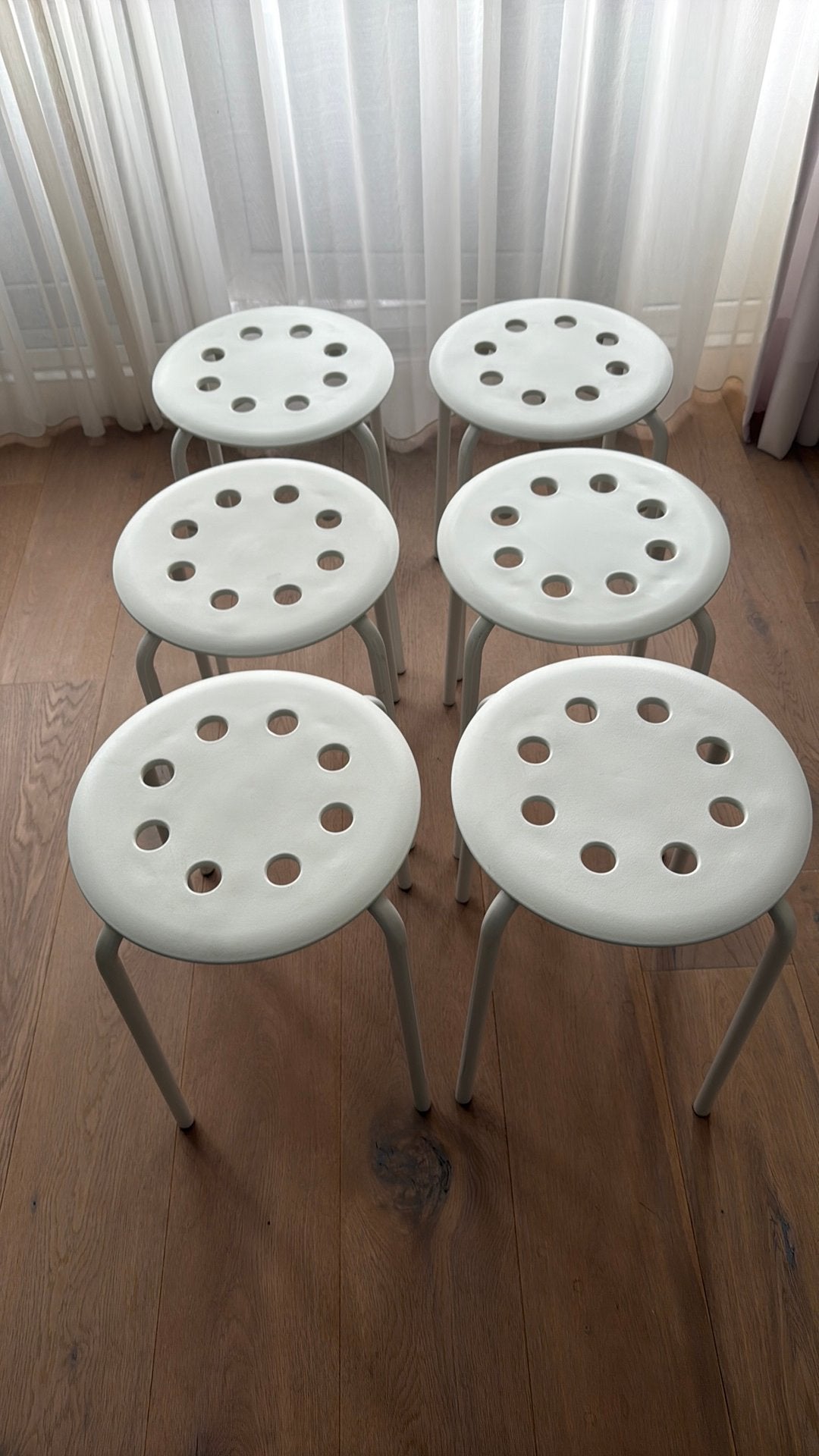 6 Witte IKEA krukjes, Ophalen, Zo goed als nieuw, Overige materialen