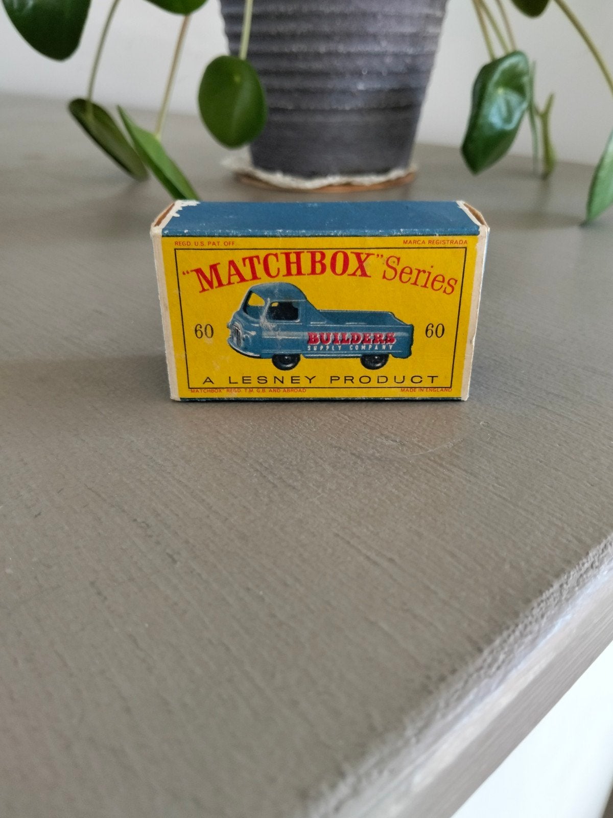 matchbox LEEG D- DOOSJE nr 60 Morris J2 Pick Up, Ophalen of Verzenden, Auto, Matchbox