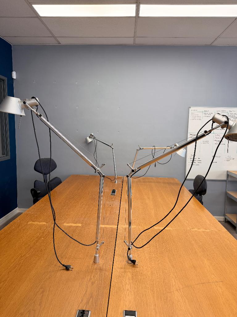 Artemide Tolomeo bureaulampen, 2 stuks, Overige materialen, Gebruikt, Modern Italiaans, Ophalen of Verzenden