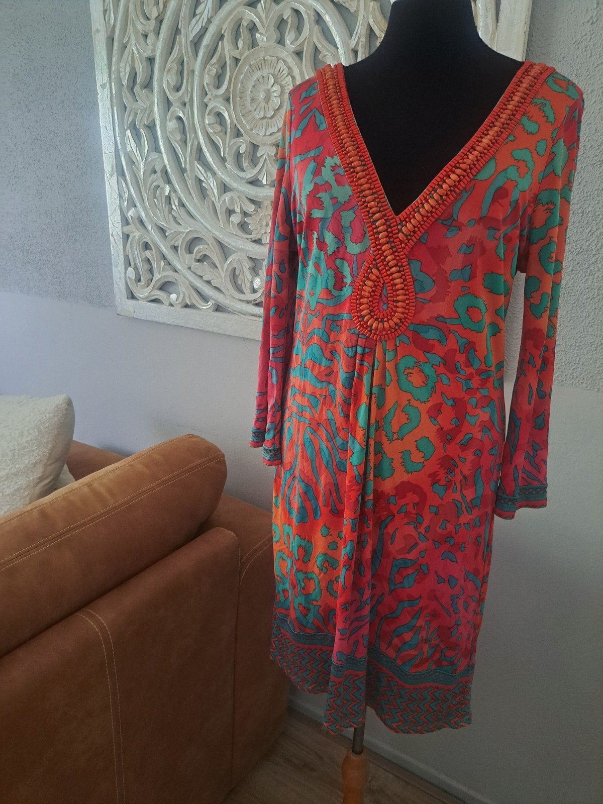 Hale Bob. 100% silk dress  maat L, Maat 42/44 (L), Ophalen of Verzenden, Zo goed als nieuw, Boven de knie