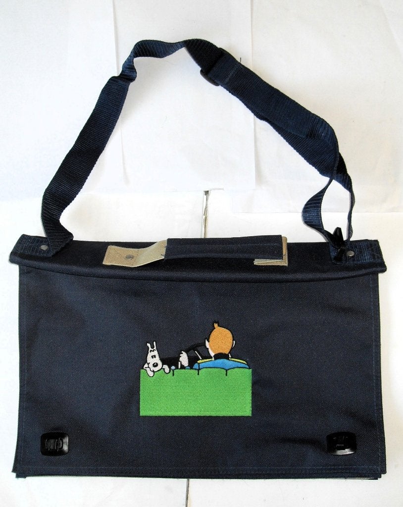 Kuifje Tas Tintin Schoudertas Herge Schooltas, Verzamelen, Ophalen of Verzenden, Kuifje, Zo goed als nieuw, Gebruiksvoorwerp